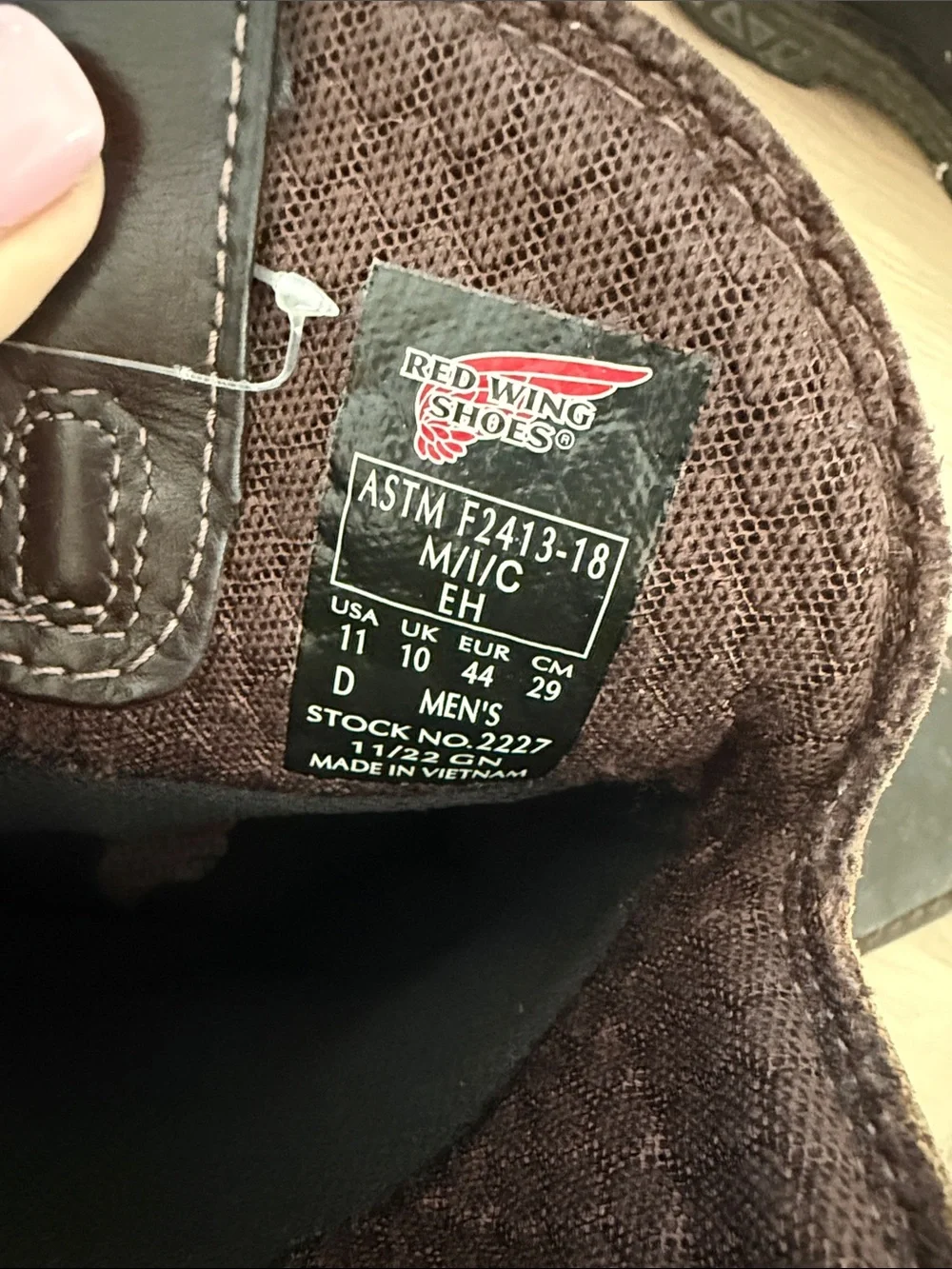 Red Wing Rio Flex Brown Leather Western Square Toe Work Boots Size 11